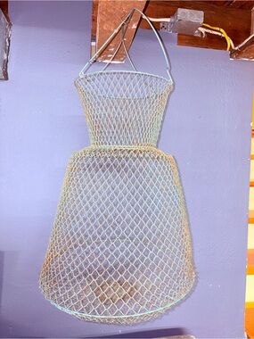Vintage French Fishing Basket